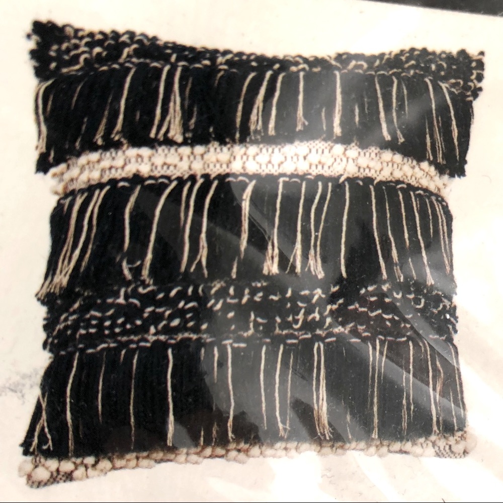 Merchant 41 Pom Pom and Fringe Pillow Cover